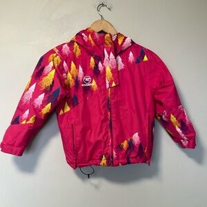 Rossignol Pink Ski Snow Hooded Expert 10000 Jacket